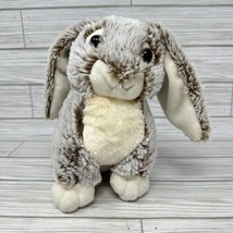 Books A Million Bunny Rabbit Plush Frosted Tan Floppy Ears 7 Inch Stuffe... - $9.89