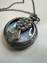 Disney Pixar &quot;UP&quot;  Pocket Watch Necklace  Collectible Working Balloon House - $51.41