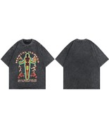 Men  T-Shirts Hip Hop  Skeleton Print   Tshirt Streetwear Harajuku Vinta... - £102.90 GBP