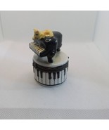 Vintage Cat on Piano Trinket Box, piano stool in box, - $50.00