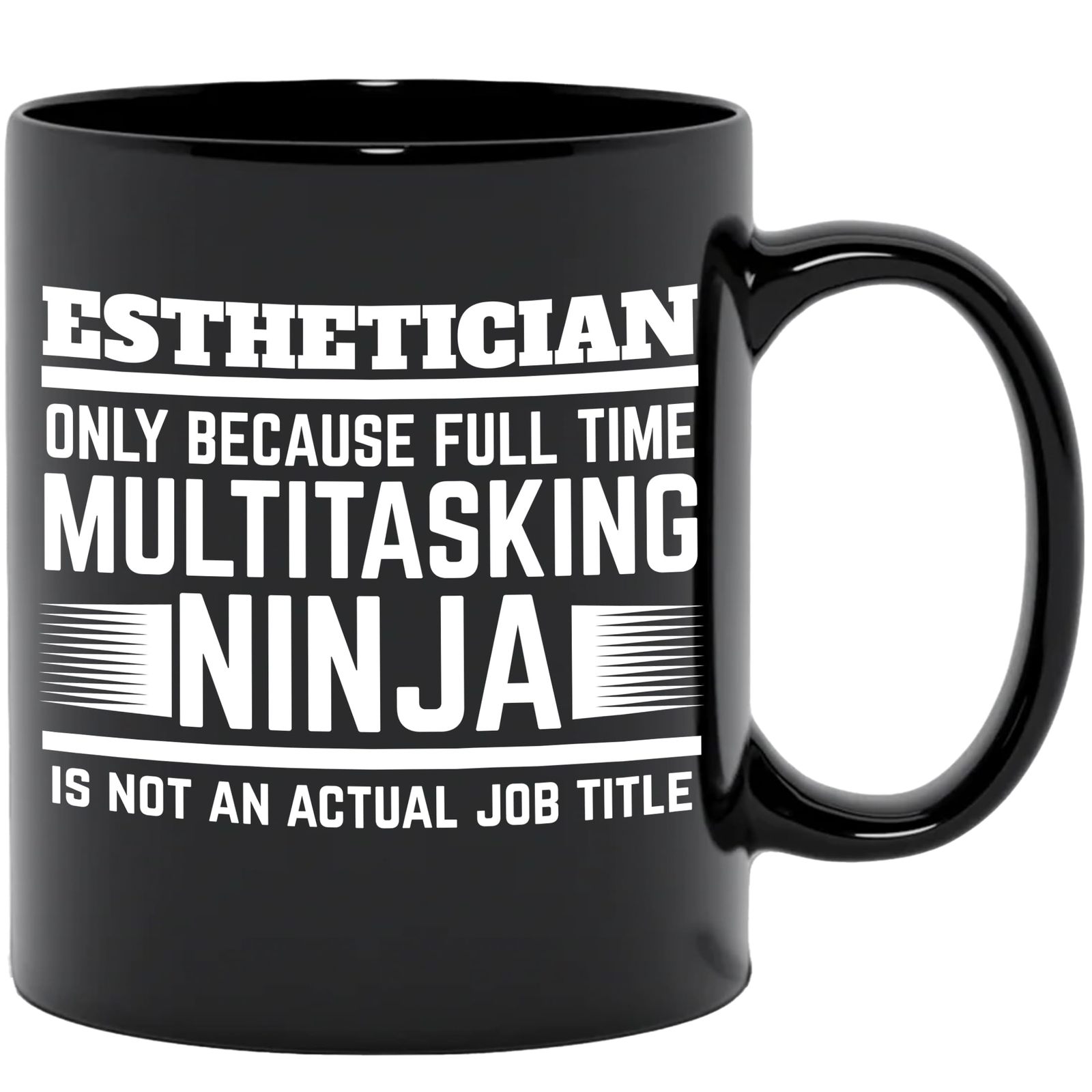 Make Your Mark Design Cool Esthetician, Black 11oz Ceramic Mug - $21.77+