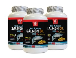 brain boosting supplement - ALASKAN SALMON OIL 2000 - omega-3 fatty acids 3B 540 - £55.89 GBP