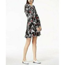 Bar Iii Floral-Print Mock-Neck Dress Size 14 - £29.57 GBP