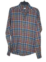 Eton of Swede Men&#39;s Dress Shirt Button Up Plaid Slim Fit Shirt Multicolo... - £23.35 GBP