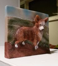 CORGI Dog Ceramic Plaque Painting Wall Art Pet Decor NEW image 3