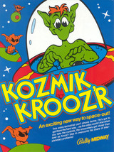 Kozmik Kroozr Arcade FLYER Original Video Game Space Age Aliens UFO Art - £17.64 GBP