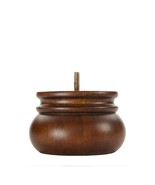 Wood Furniture Bun Feet 3 Inch Tall Dark Brown- Set of 4 - $44.76 CAD