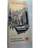 1967 Los Angeles Map Street &amp; Vicinity Texaco Full Size Folded Lithograph - $13.55 CAD