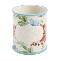 The Pioneer Woman ~ Multicolored Floral Design ~ Stoneware ~ Utensil Crock - $26.18
