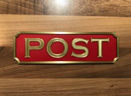 Post Box Badge Mail Box Sign Letterbox Plaque Mailbox Postbox Emblem - $16.00