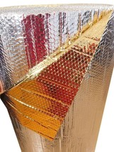 Reflective Gold Silver FOIL Double Bubble ROLL Insulation 3x100 Heat Resistant - $149.89