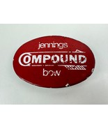 Vintage 1980s Jennings Compound Bow Belt Buckle Archery Bowhunting 3&quot; - £12.63 GBP