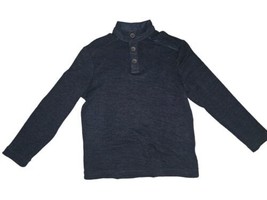 Nicoby By Age Of Wisdom Mens 1/4 Button Blue Pullover Sweater Men&#39;s Large  - £11.34 GBP