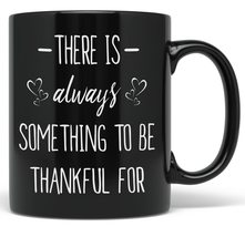 PixiDoodle Always Something To Be Thankful For - Hearts Coffee Mug (11 oz, Black - £20.88 GBP+