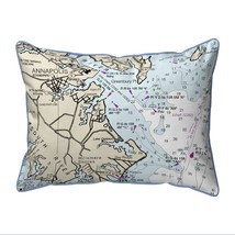 Betsy Drake Annapolis, MD Nautical Map Extra Large Zippered Indoor Outdoor - £62.21 GBP