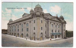 Auditorium Denver Colorado 1910c postcard - £4.29 GBP