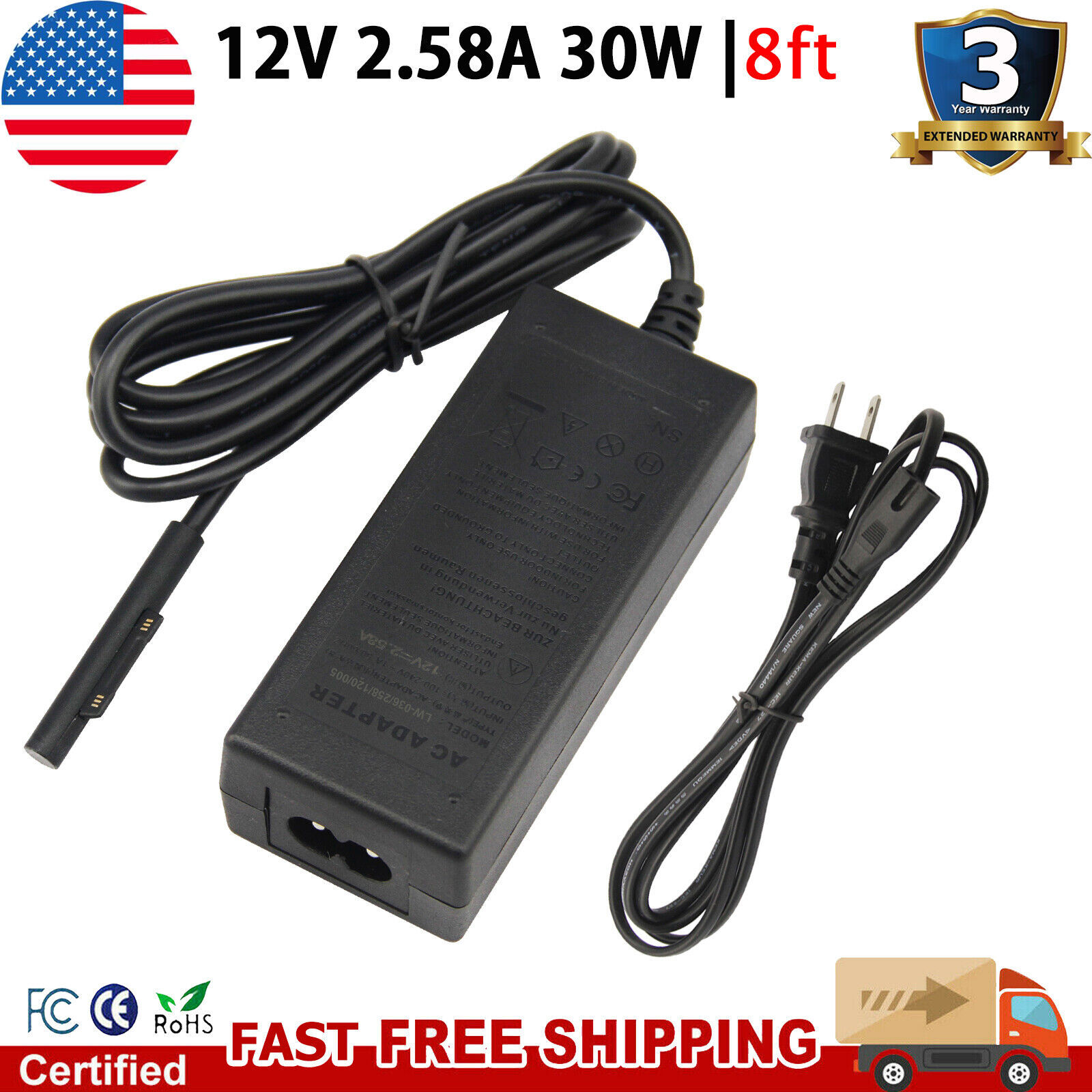 Primary image for Ac Adapter Charger 12V 2.58A For Microsoft Surface Pro4 Pro3 Model 1625