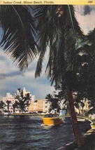 Miami Florida Beach Indian Creek Postcard c1953 Old Boat-
show original title... - £8.40 GBP