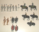 British, England metal toy soldiers Crusades Middle Ages knights 1950s-1... - $60.00