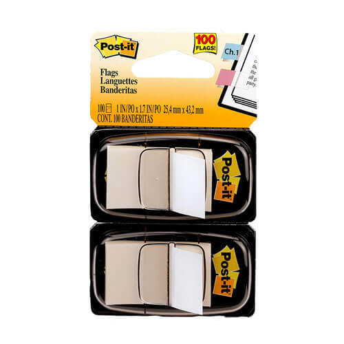 Post-it Twin Pack Flags 100pcs - White - $18.95