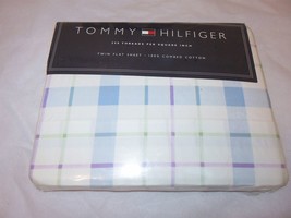 Tommy Hilfiger Lavender Blues Twin Flat Sheet - $37.39