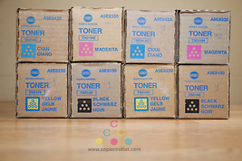 2 Genuine Konica Minolta TN-514 CMYK Toner Cartridge Sets BizHub C458 C5... - $433.62
