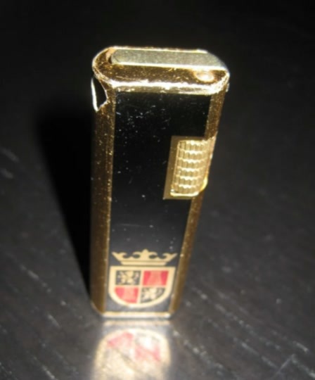 Vintage Luxury ZILON PYXIS Butane Gas LIGHTER Crest coat of Arm design - $4.99