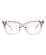Blue Light Blocker Glasses Thick Square Translucent Colors Unisex UV400 - $20.30 CAD+