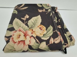 Ralph Lauren Charleston Black Floral Sheet Queen Flat Italy - £178.38 GBP