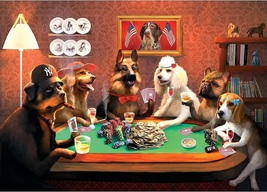 Gambling Dog (used import 1000-piece jigsaw puzzle) - £10.37 GBP