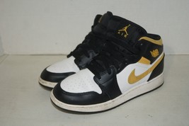 Nike Jordan 1 Size 6.5Y GS Kids Women&#39;s Size 8 Pollen Black 554725-177 - £47.20 GBP