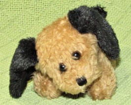 4&quot; Progressive Plush Dog Mini Stuffed Animal Puppy Brown Black Ears And Tail - £7.55 GBP