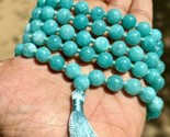 8 mm Rnd 108+1 Beads APATITE JADE Jaap Mala Rosary Japa Mala, Jewelry En... - $28.41