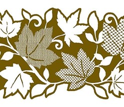 Dundee Deco MGAZB6002A Peel and Stick Floral Golden Leaves, Vines Self A... - $14.84