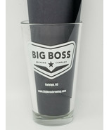 Big Boss Brewing Company White Label Raleigh North Carolina Beer Pint Glass - $11.35