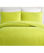 TRINA TURK  DREAM WEAVER 3p KING COVERLET SET GREEN NIP $288 BEAUTIFUL V... - €102,47 EUR
