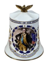 Vtg Aynsley 1776-1976 Bicentennial Bell George Washington English Bone C... - $12.99