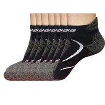 7 pairs Mens Low Cut Ankle Cotton Athletic Cushion Sport Running Socks Size 6-12 - £14.89 GBP