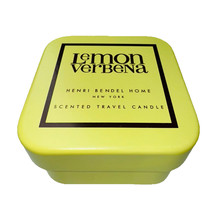 RARE NEW Henri Bendel Home Lemon Verbena Scented Tin Travel Candle 4 Oz Handbag - $34.95