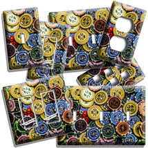 Poker Chips C ASIN O Roulette Craps Light Switch Outlet Wall Plate Game Room Decor - £8.71 GBP+