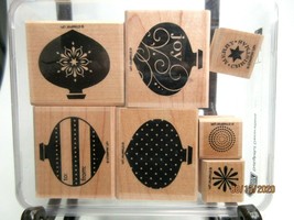 Stampin&#39; Up Retired Christmas Ink Stamping Sets Mounted Wood Gently to Unused - £10.11 GBP+