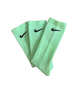 2 PAIR NIKE EVERYDAY PLUS Performance Crew DRI-FIT Socks LIME GREEN MENS... - $31.79 CAD