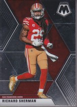 Richard Sherman 2020 Mosaic #176 San Francisco 49ers Ravens Football Card - £1.41 GBP