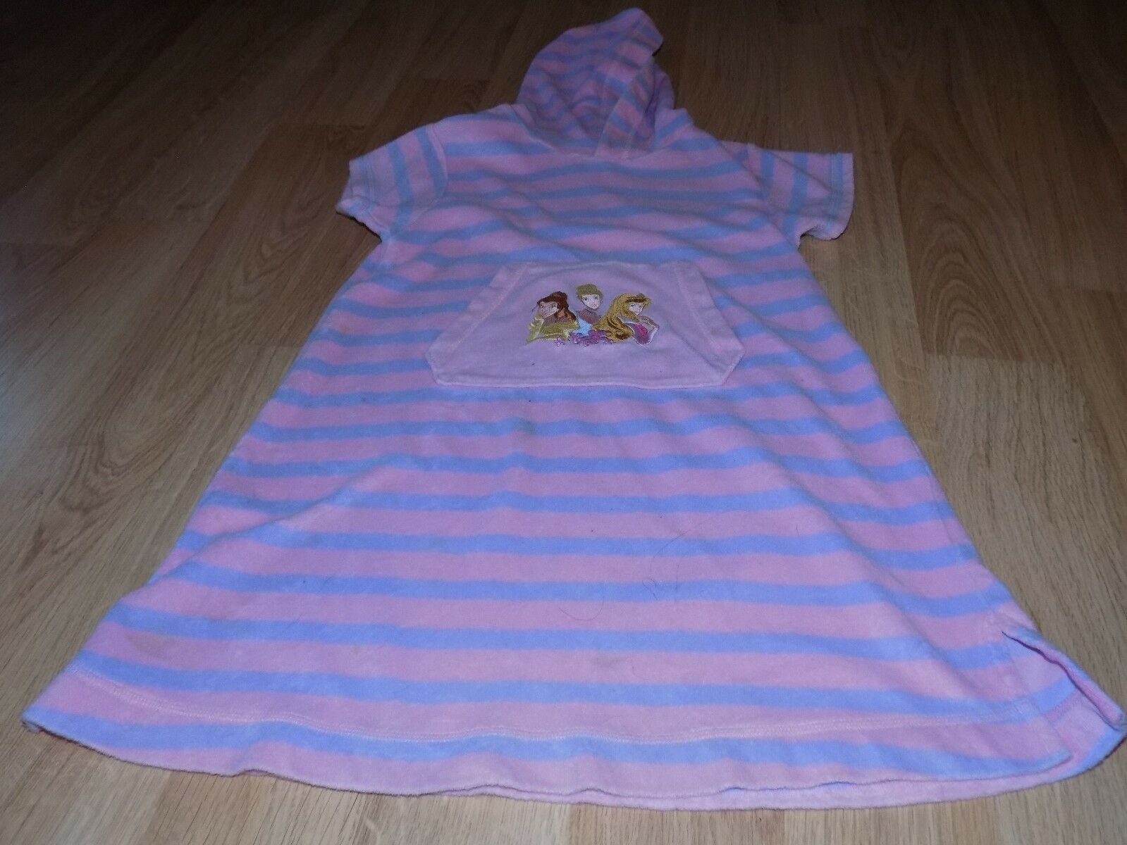 Size Small Disney Store Pink Purple Striped Princess Swim Cover-Up Belle Aurora - £12.58 GBP