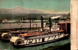 Udb Edward H. Mitchell POSTCARD-COLUMBIA River Steamers In Cascade Locks,Or BK66 - £4.09 GBP