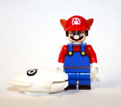 Raccoon Mario with Squid The Super Mario Bros. Movie Minifigure Custome - £5.53 GBP