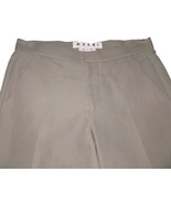 NWT MARNI slacks 38 4 pants $705 trousers flare career wide leg khaki de... - $292.45 CAD