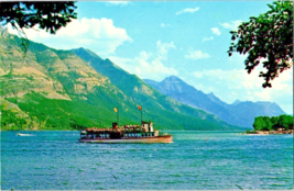 Postcard Canada Waterton Lakes National Park and Launch Alberta  5.5 x 3.5 - £3.94 GBP