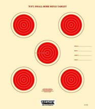 A-7/5 NRA Official 75 Foot Smallbore targets (red) (100) Tag board - $25.83