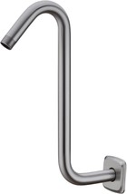 Angled Shower Arm With Flange S Shaped Rainfall Shower Head Riser Pipe, Wall - £29.04 GBP